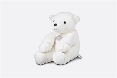 bear dior|Teddy Bear White Faux Fur .